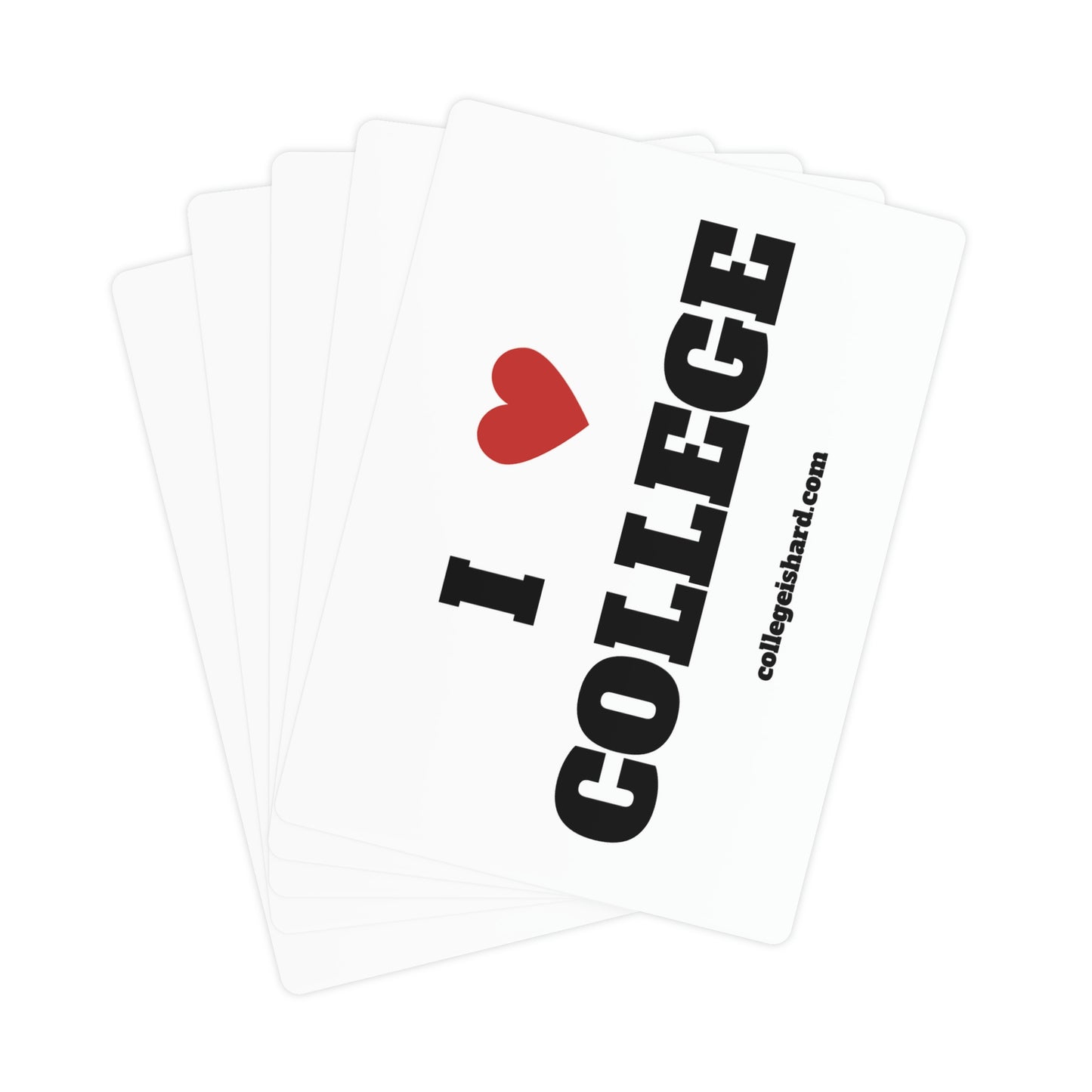 COLLEGE IS HARD playing cards